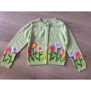 Lilly Pulitzer Girls Size 8 Vintage Green Floral Cardigan